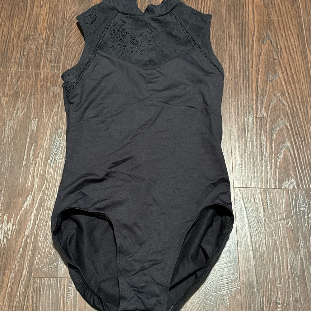 black Ainslie Wear dance wear leotard